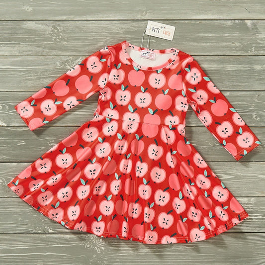 Pete and Lucy Anna Apple Print Dress