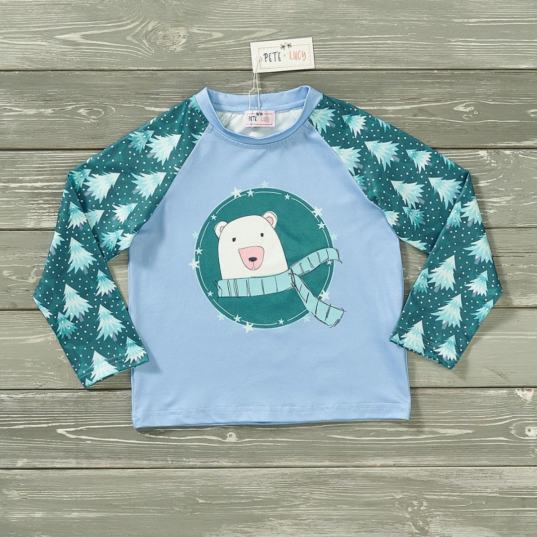 Pete and Lucy Polar Paws Baby Boys Shirt