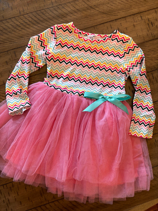 Pete and Lucy Rainbow Tulle Dress