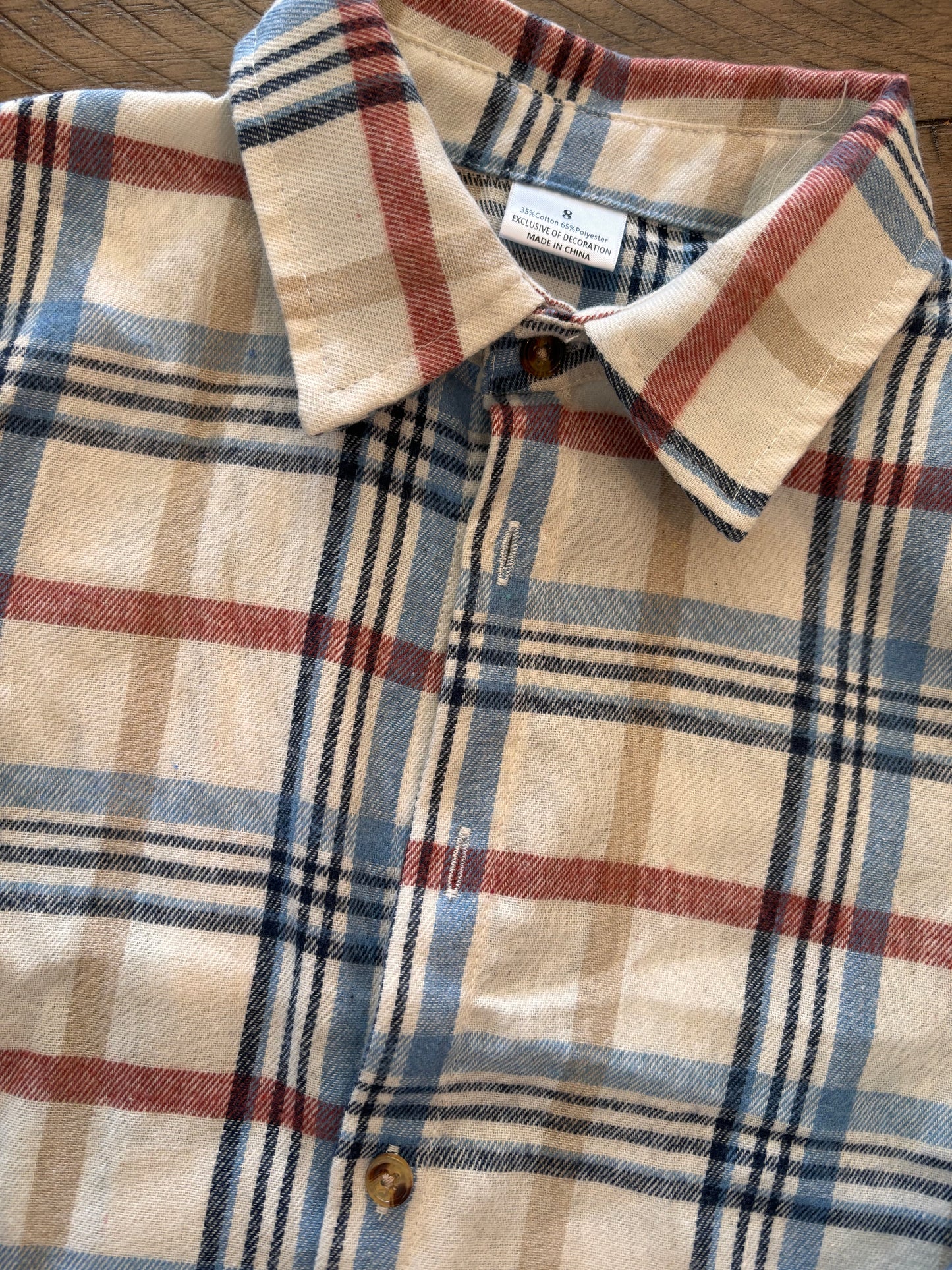 Boys Plaid Button Up Shirt