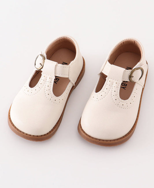 White Vintage Leather Shoes