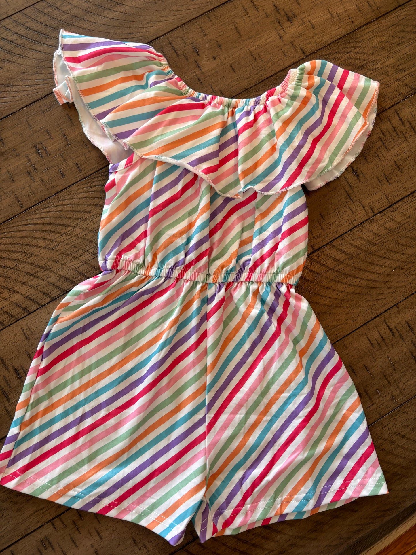 Pete and Lucy Striped Shorts Romper