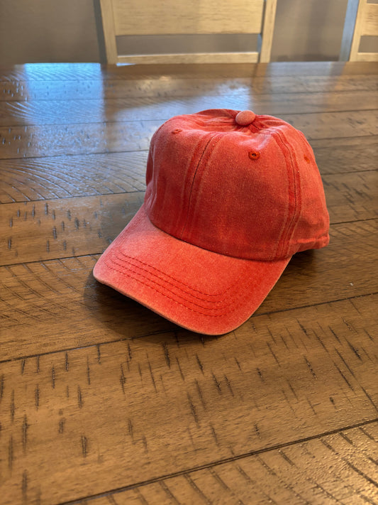 Kids Denim Washed Hat