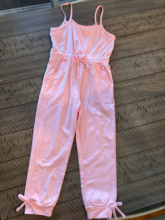 Pink Sleeveless Jumpsuit