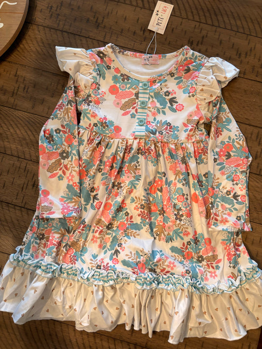 Pete and Lucy Girls Floral Dress