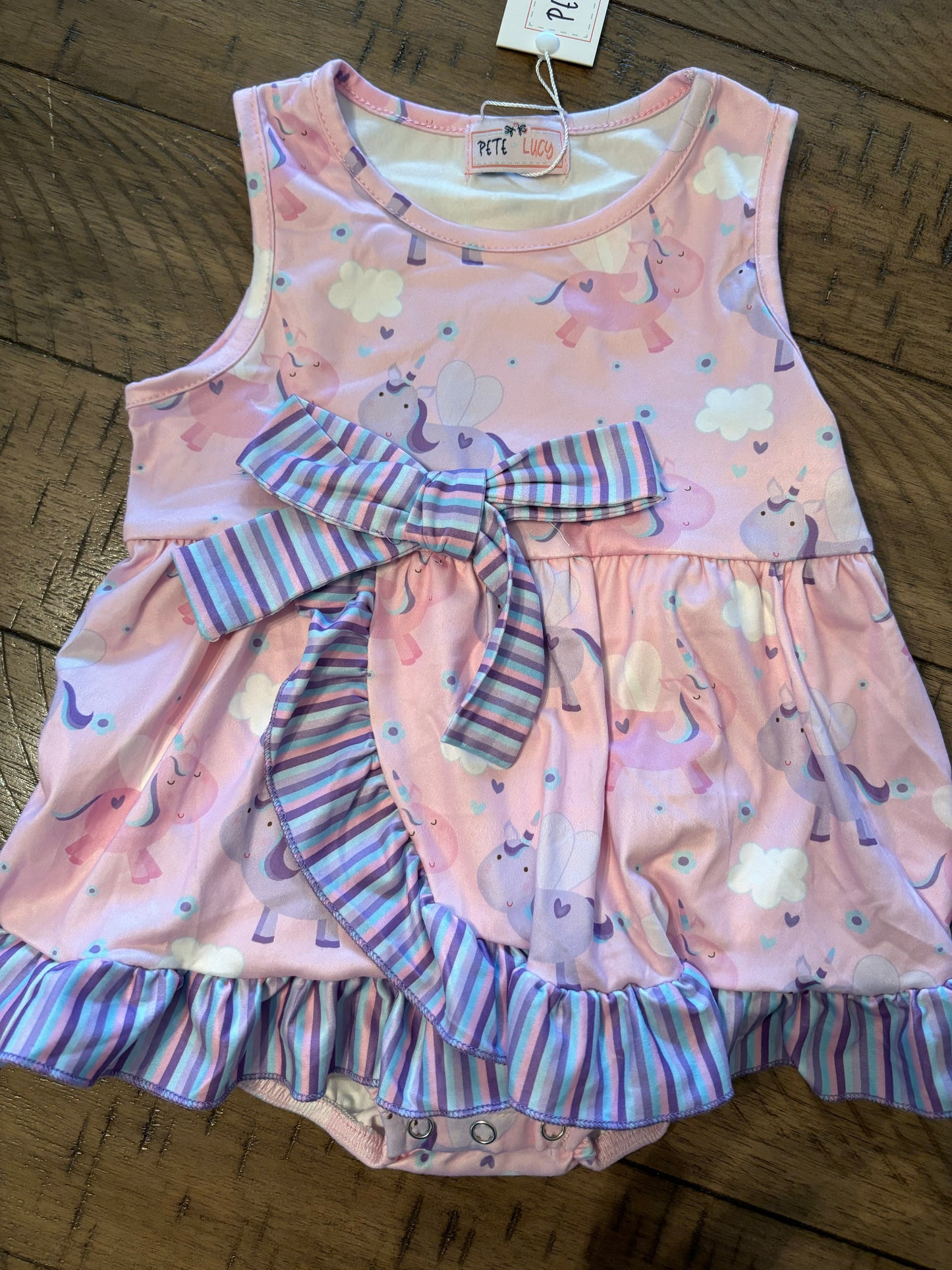 Pete and Lucy Unicorn Romper