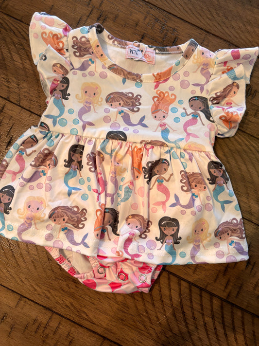 Pete and Lucy Mermaid Romper