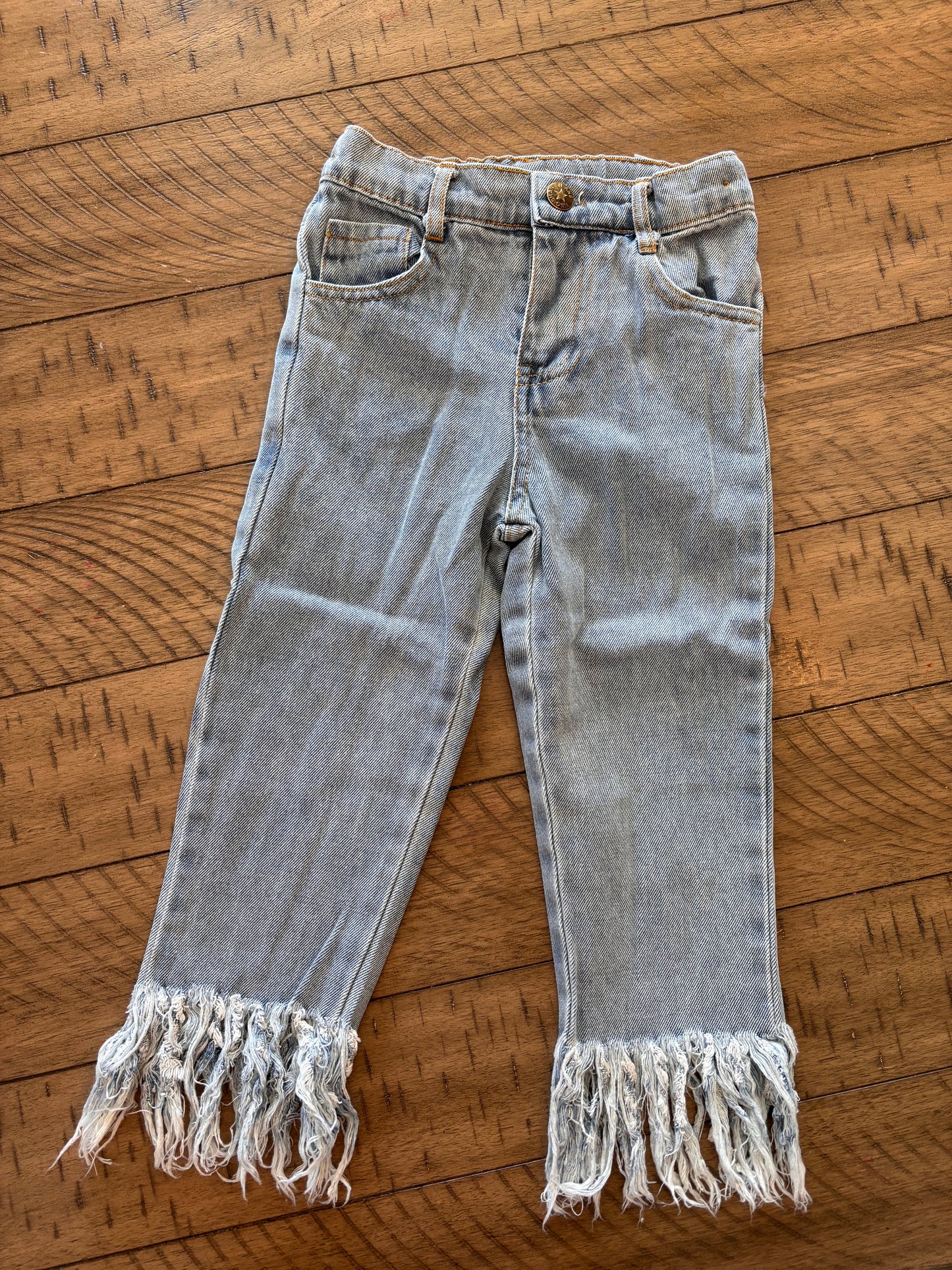 Girls Tassel Light Jeans