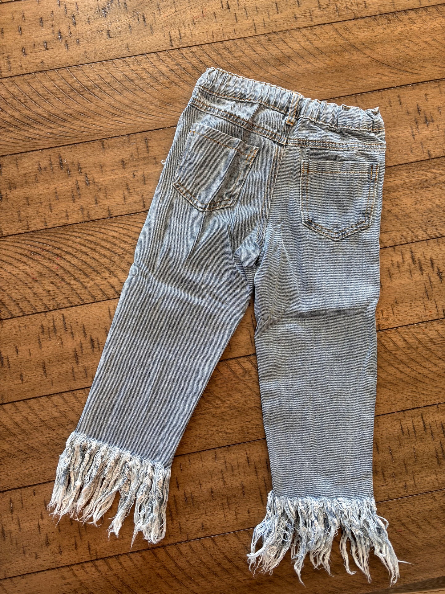 Girls Tassel Light Jeans